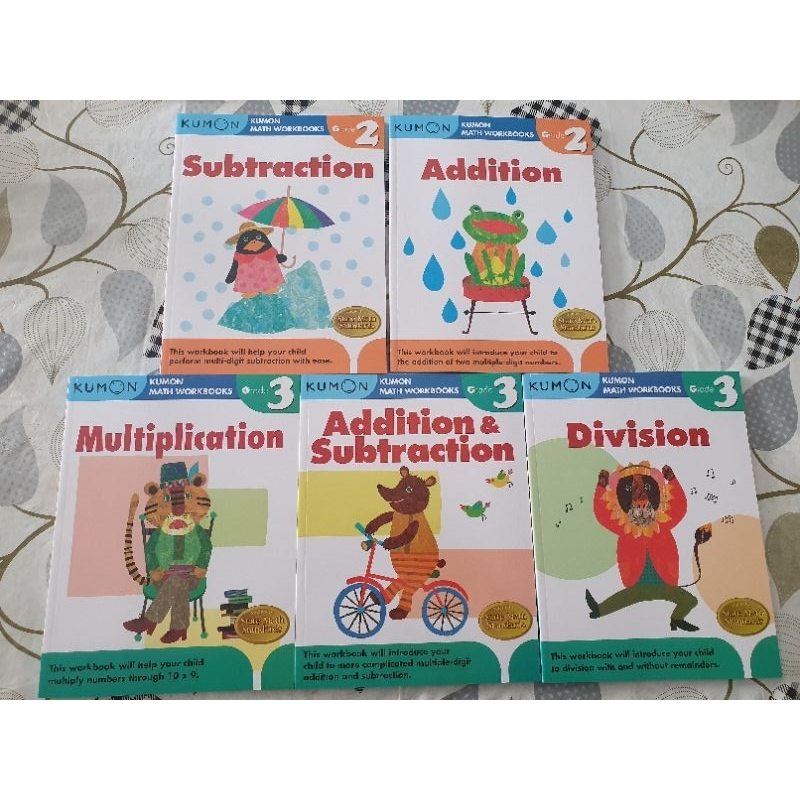 Kumon Math Workbooks 10 Books Grade 1-4 with Answer | Shopee Malaysia