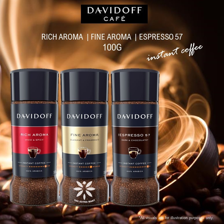 Davidoff Instant Coffee 100g Espresso 57, Rich Aroma, Fine Aroma