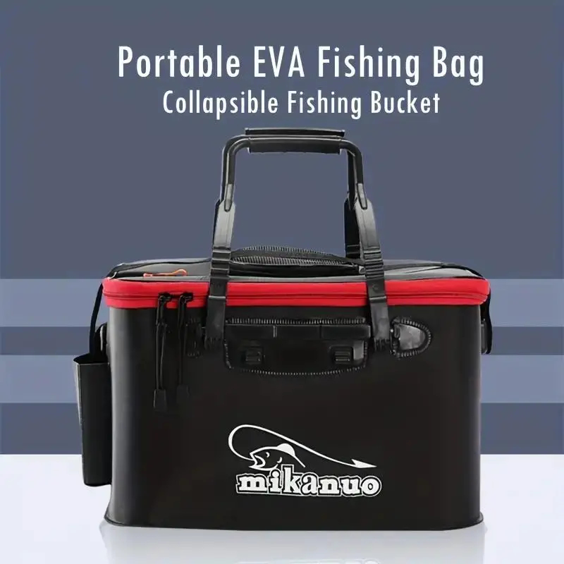 READY STOCK🔥Portable Fishing Bucket EVA Bag Outdoor Fishing Lure Tackle ...