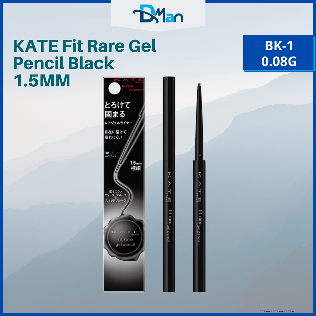 KATE Fit Rare Gel Pencil Black - BK1 (Manufacture: Dec 2022) | Shopee ...