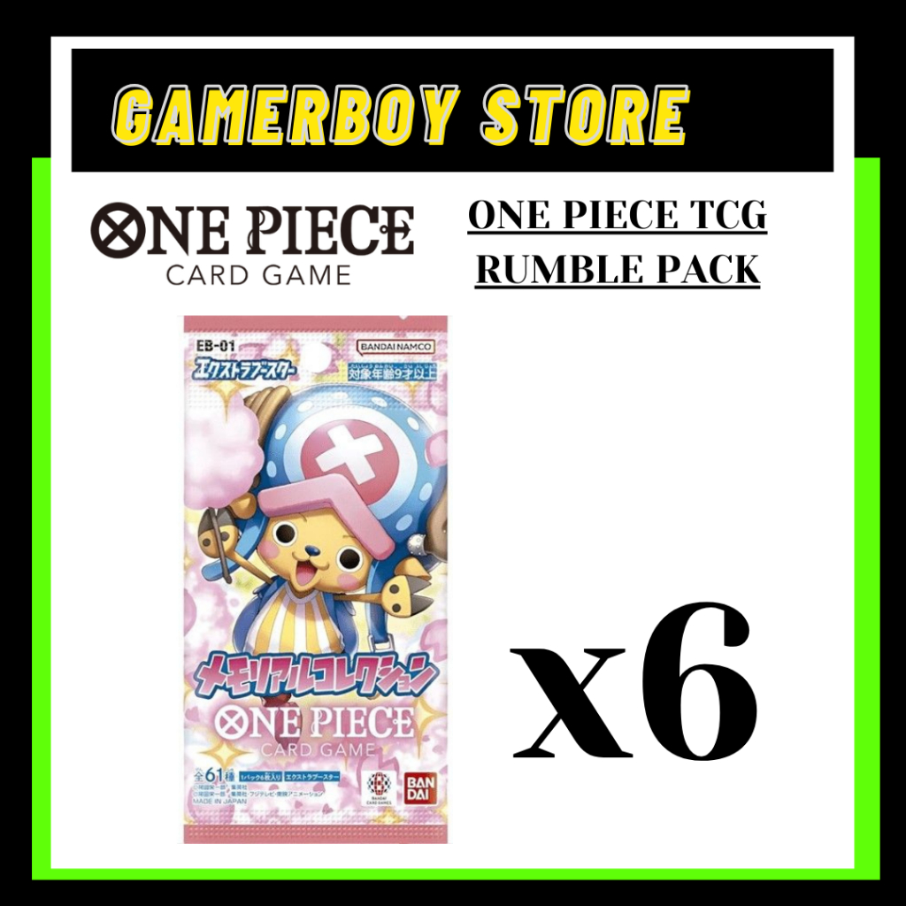 (LIVE RIP) TCG ONE PIECE TRADING CARD GAME RUMBLE PACKS | Shopee Malaysia