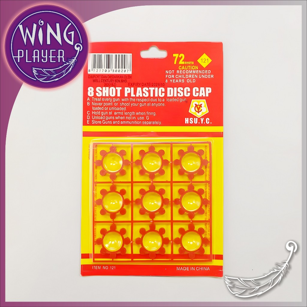 8 shot Plastic toy + plastic disc cap (72 shot) | Shopee Malaysia