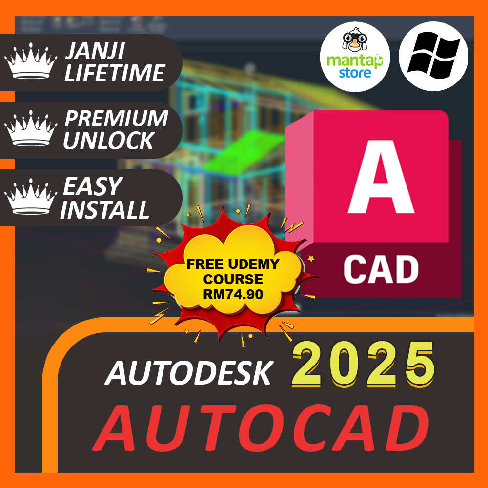 AutoCAD 2025 + Video Guide LAST SOLD 2000+ 💻 Latest Version 💻 Lifetime 💻 Full Version Shopee