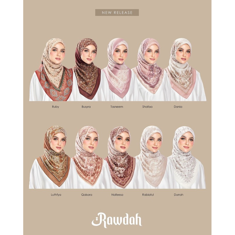 [Tudung Ruffle] RAWDAH - White Label Collection | Shopee Malaysia
