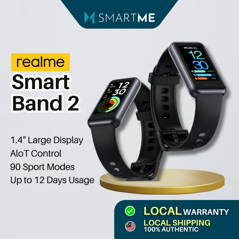 realme Band 2 Smart SpO2 Color Display Sports Tracker Heart Rate Monitor Wrist Strap Notifications Smartwatch Shopee Malaysia