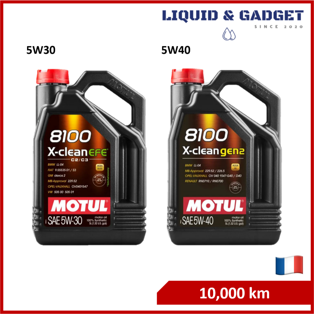 6 LT Motul 8100 ECO-CLEAN 0w30 Olio Motore Auto Sintetico Acea C2 SP-RC 06MO54