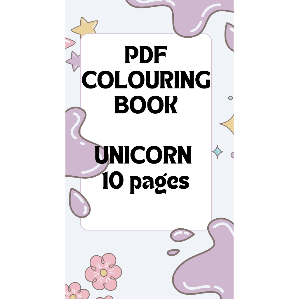 PDF Colouring pages | Unicorn | Colour | Kids | 10 Pages-printable ...