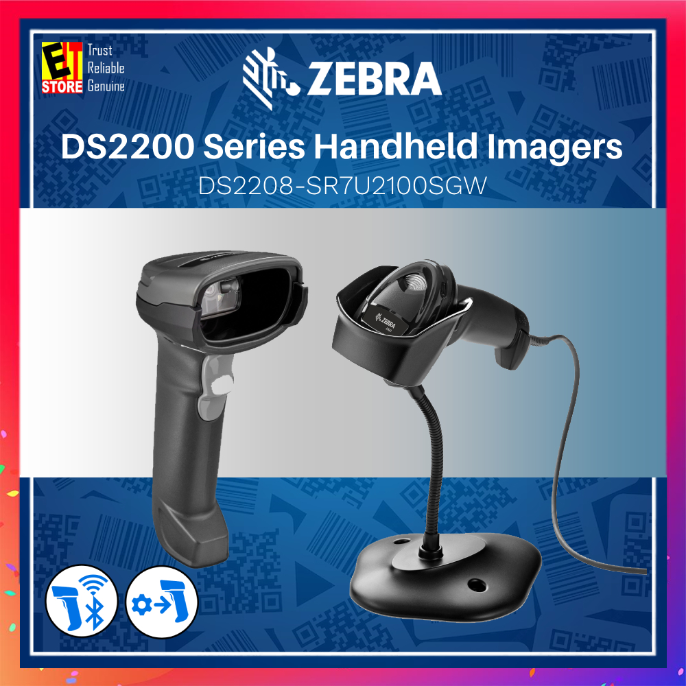 Zebra DS2200 Series Handheld Imagers Barcode Scanner - DS2208 ...