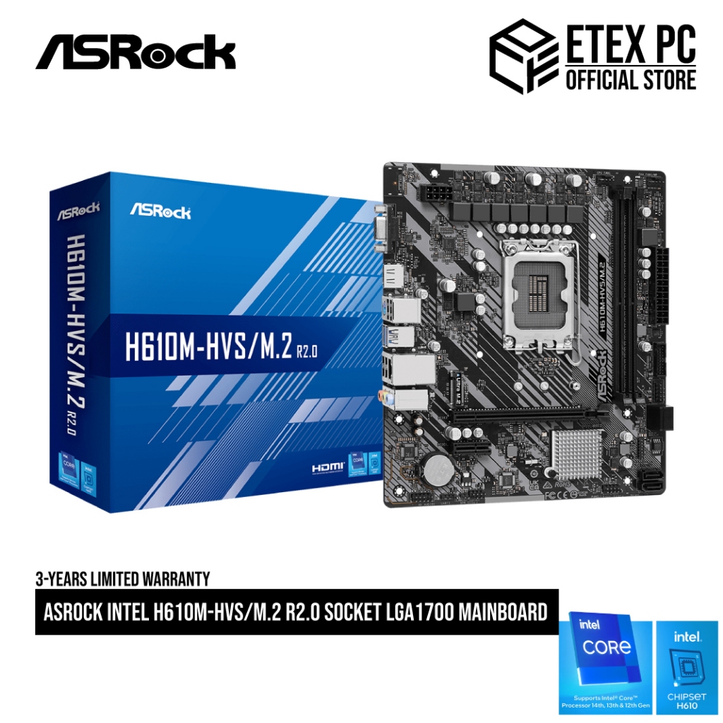 ASRock H610M-HDV/M.2 D5 - Carte Mère - | Muséericorde