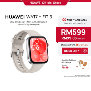 HUAWEI WATCH FIT 3 Smartwatch | 1.82" AMOLED Display | Ultra Slim Design | All-Round Fitness Management