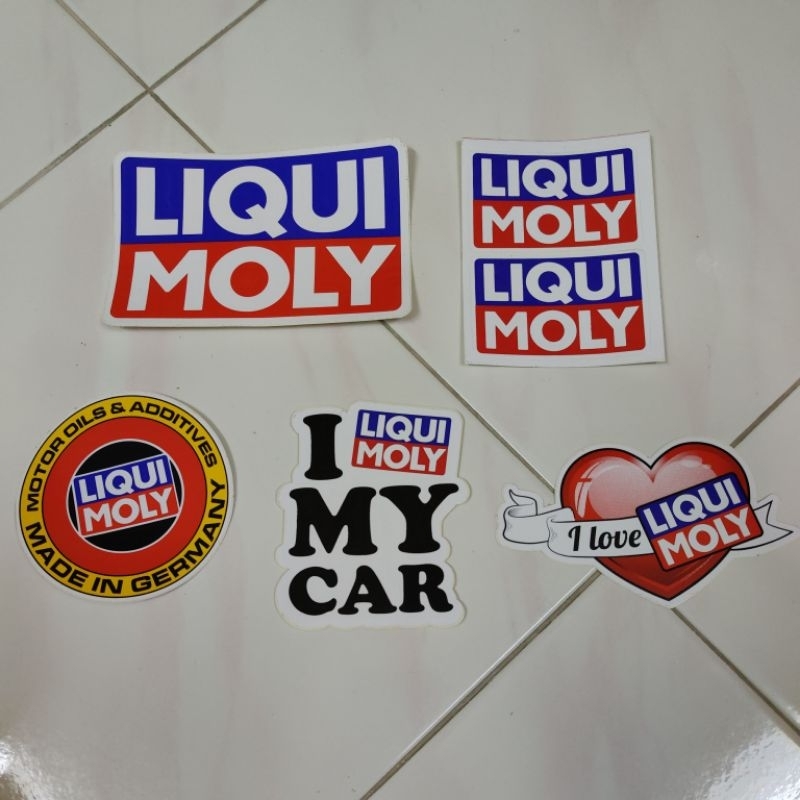 Original LIQUI MOLY Sticker/Car Sticker/Motorsport Sticker | Shopee ...