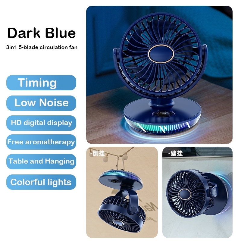 2025 New Design Camping Electric Fan Portable Rechargeable Outdoor Camping Fan 2