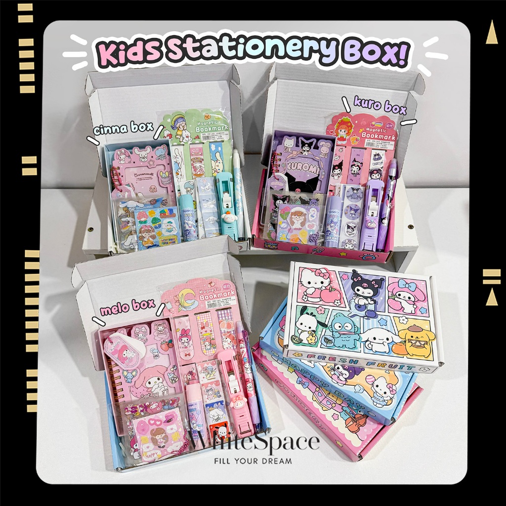Whitespace Cute Kids Stationery Surprise Gift Box Mini Notebook Set ...