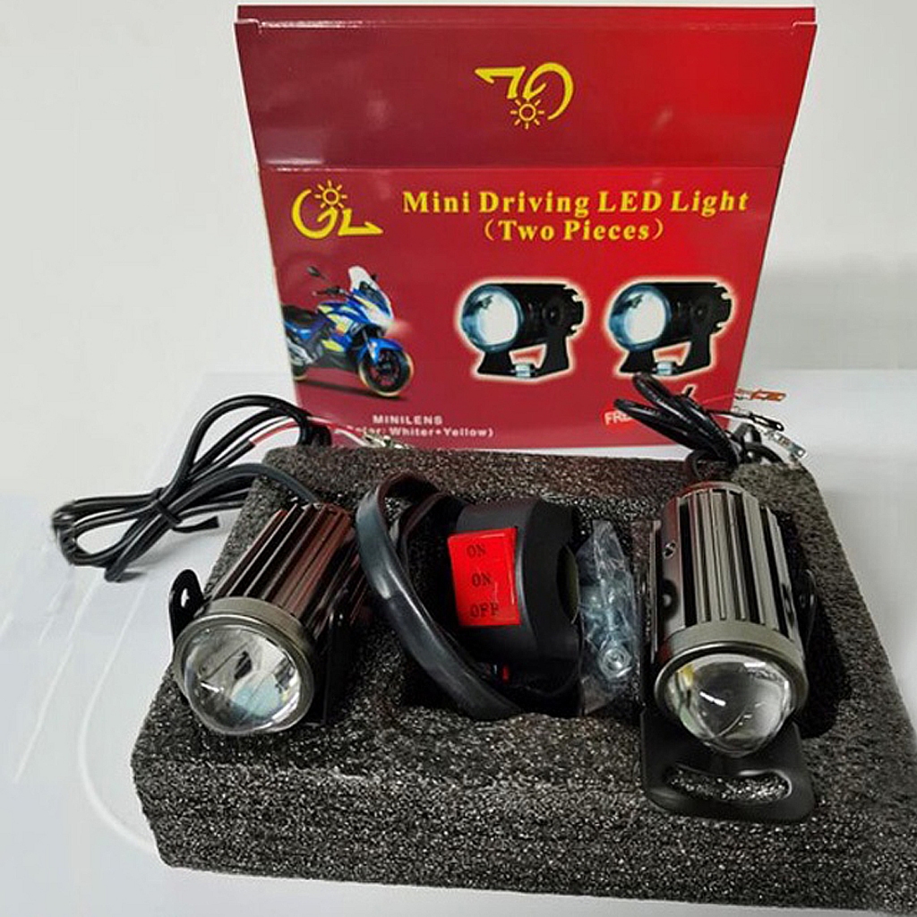 60W 2Pcs Super Bright Mini Driving Light Set Motorcycle Waterproof Led ...