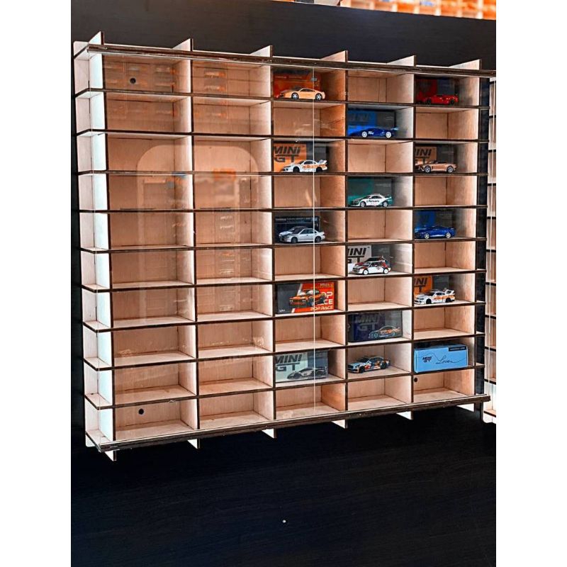 50 SLOT MINI GT BOX AND LOOSE DISPLAY BOX DIY (SCALE 1/64) | Shopee ...