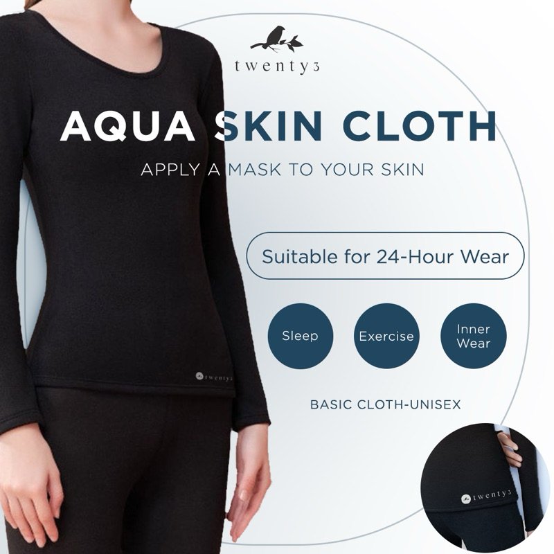 Aqua Skin Cloths inner sejuk Muslimah Unisex lengan panjang Seamless ...