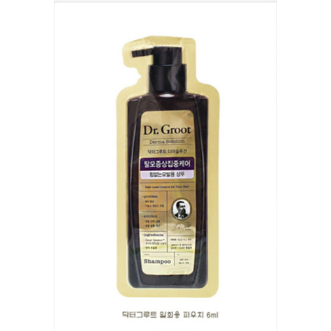 [Sample Pack 6ml ] Dr. Groot Hair Loss Control For Thin Hair Shampoo ...