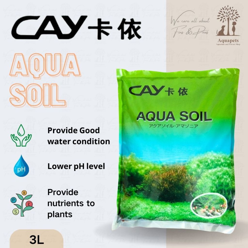 Cay Aqua Soil - 3L Aquarium Soil Aquarium Planted Tank Aquascape Tanah ...