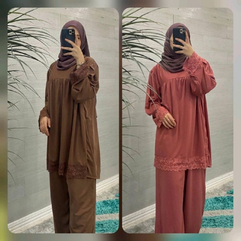 Kamillah Set Grey Melange