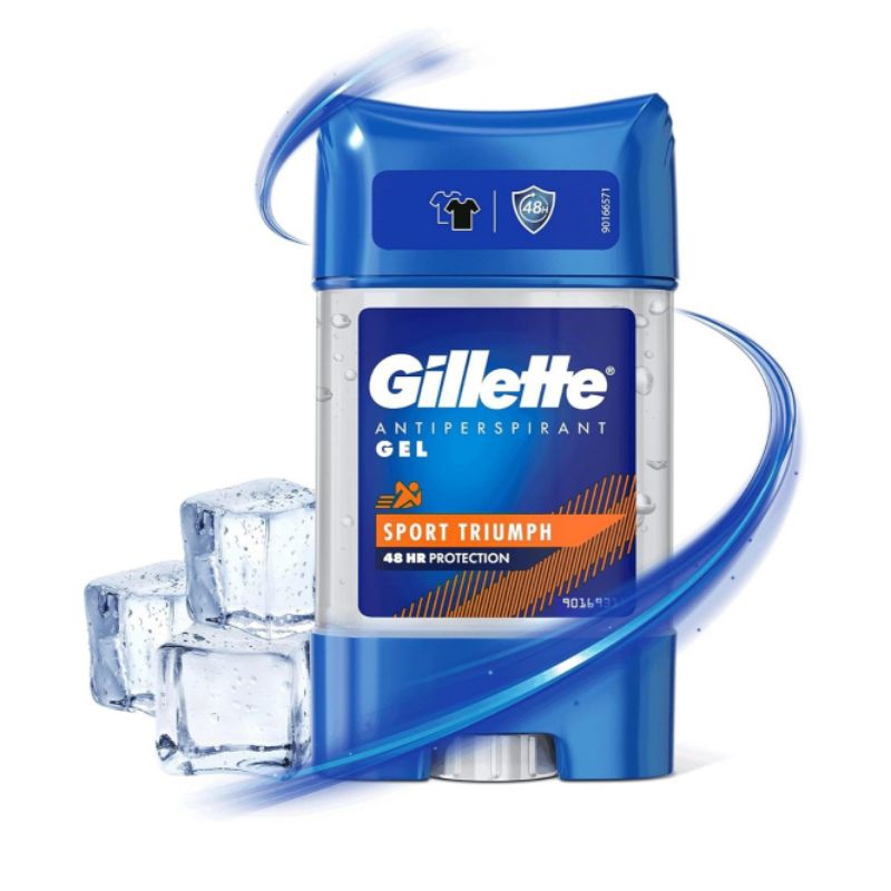 Gillette Gel Deodorant Antiperspirant Clear Gel Deodorant For Men, 48 ...