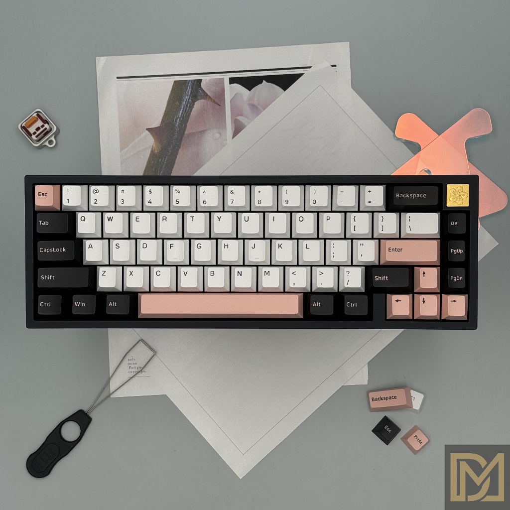 [LOCAL STOCK] Olivia Keycap PBT Double Shot Cherry Profile Keycaps ...