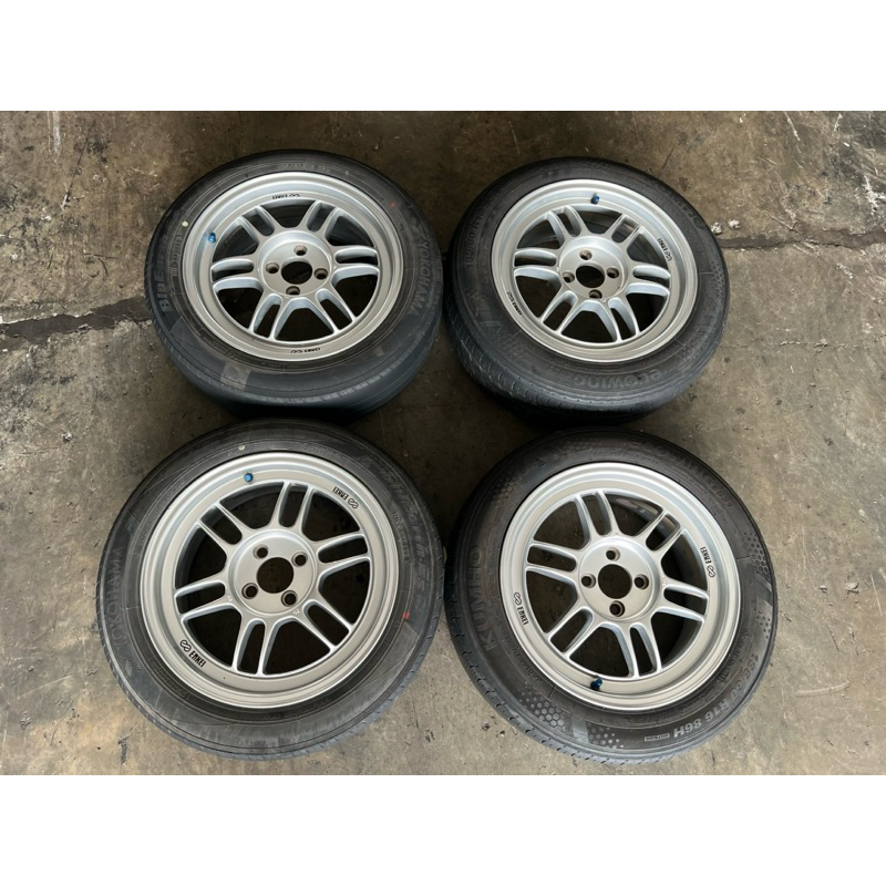 Original Enkei RPF1 Sport Rim 16 Inci 7JJ 4x100 ET43 For Wira Putra ...