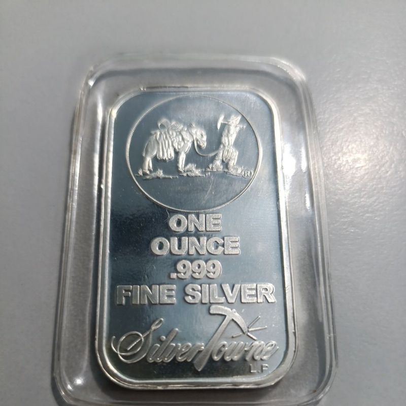 Silver Towne 1oz 999 silver bar | Shopee Malaysia