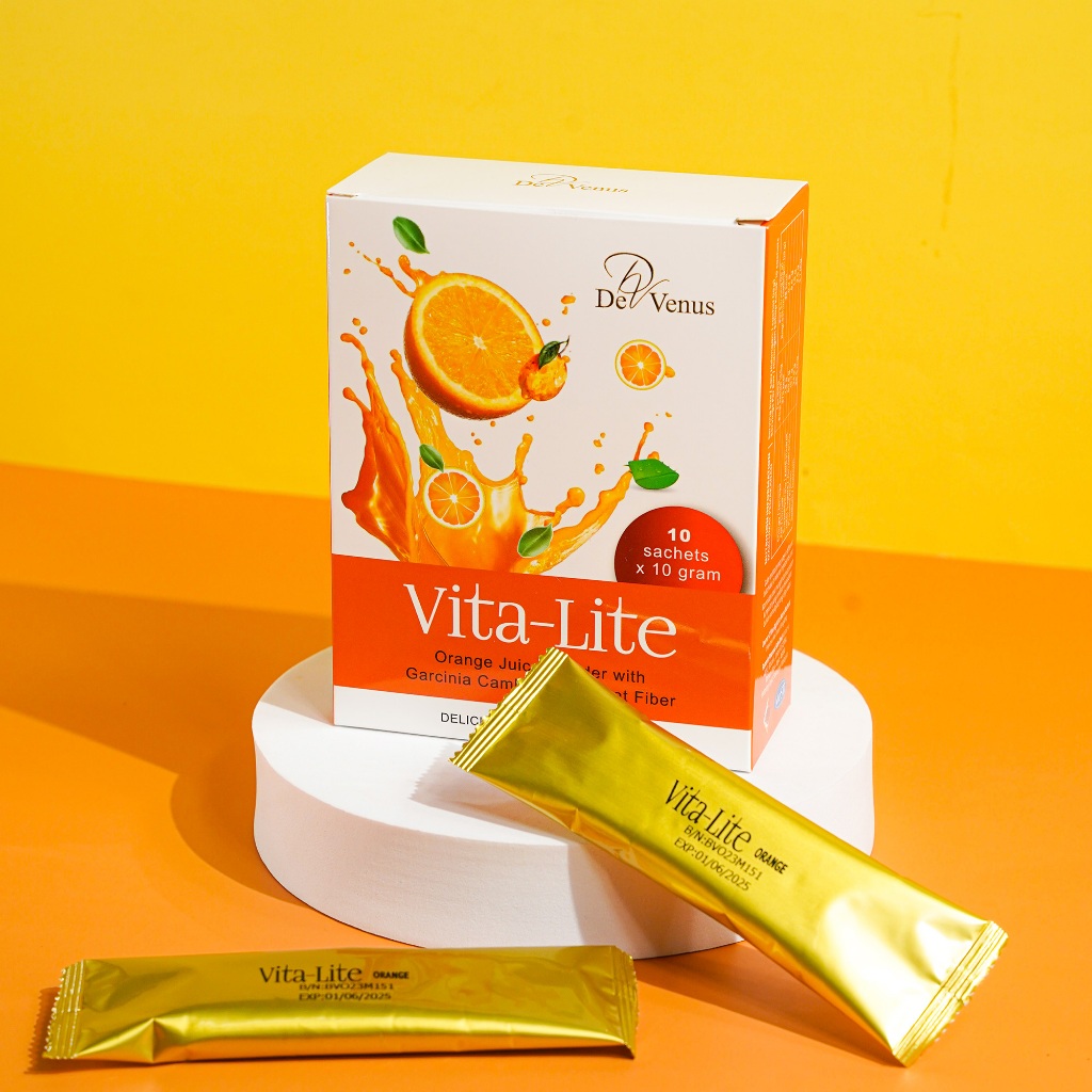 (DETOX) DEVENUS VITA-LITE ORANGE 10 SACHET X 10G EXP : 03/2026 | Shopee ...