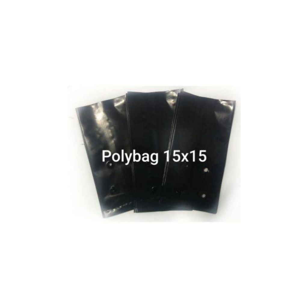 500gm Polybag UV Hitam Polibag Tebal Poly Bag Fertigasi Nursery ...