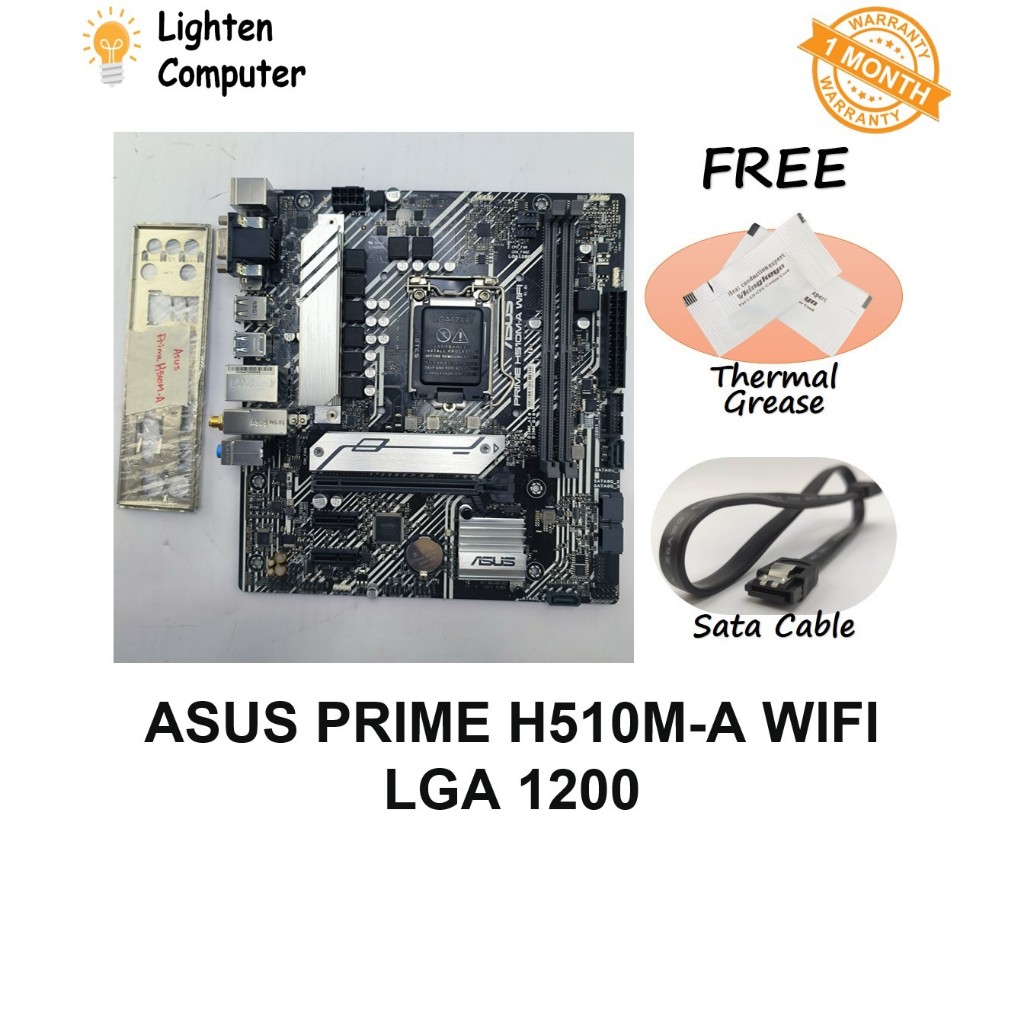 【USED】 ASUS PRIME H510M-A WIFI / H510M-E Motherboard | H510 | LGA 1200 ...