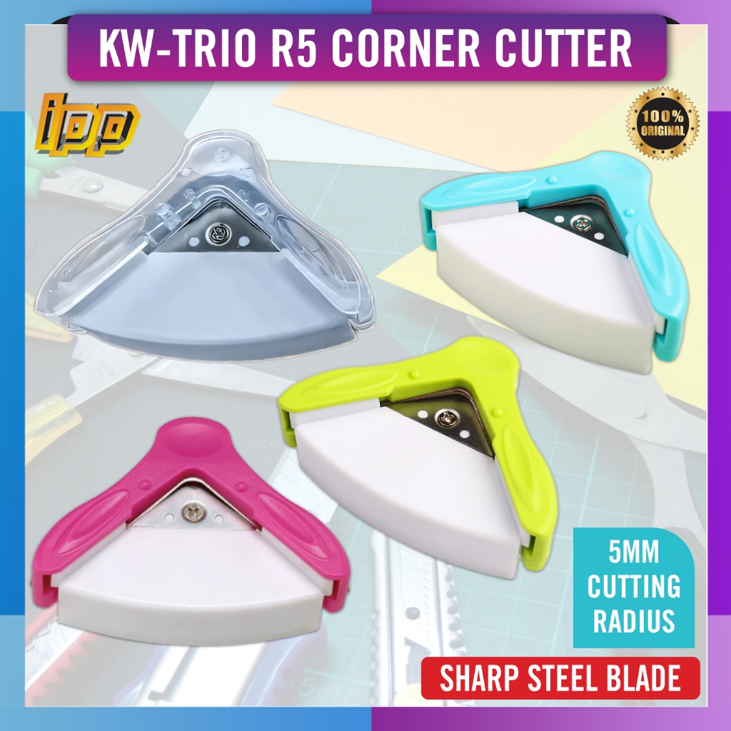 KW-TRIO Portable Corner Rounder / R5 Round Corner Cutter 5mm / 圆角打孔器 ...
