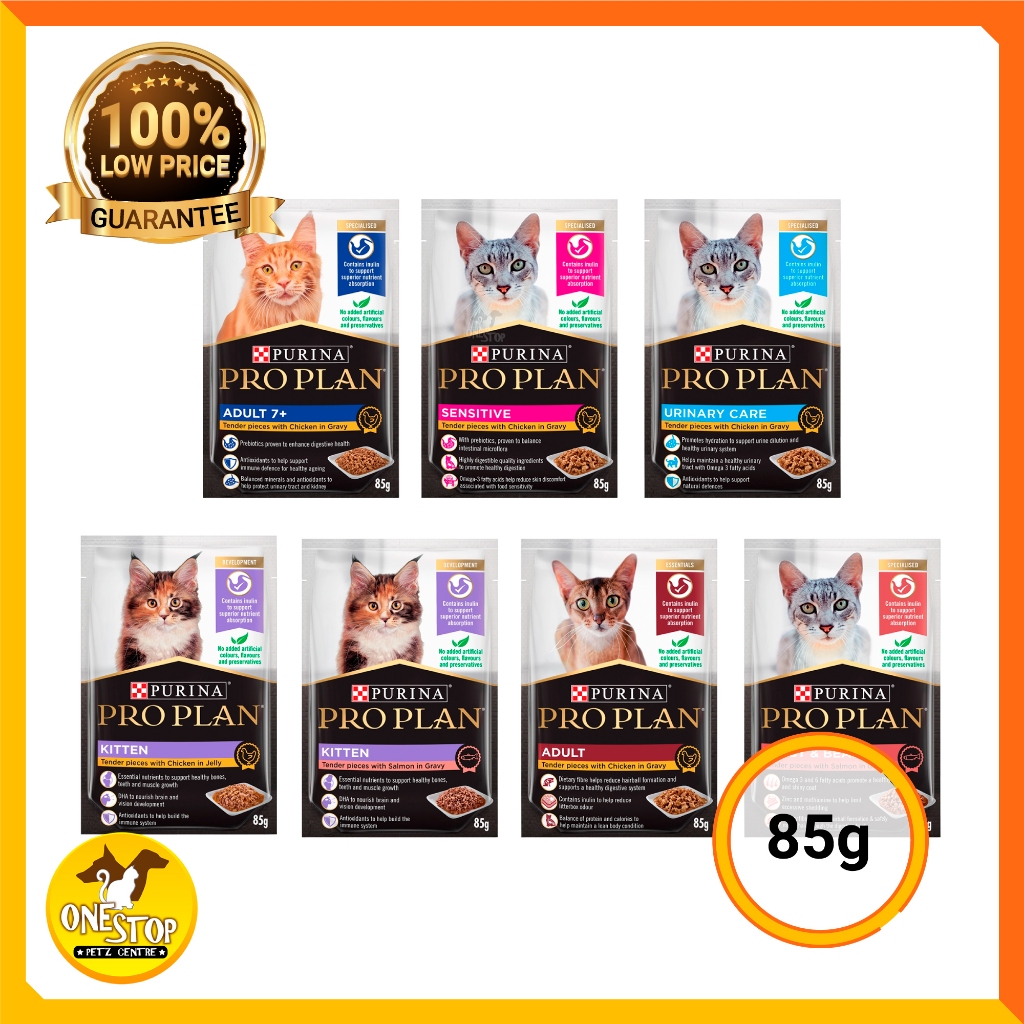 ProPlan Cat Wet Food / Pouch 85gm_Chicken/Salmon Flavor Shopee Malaysia