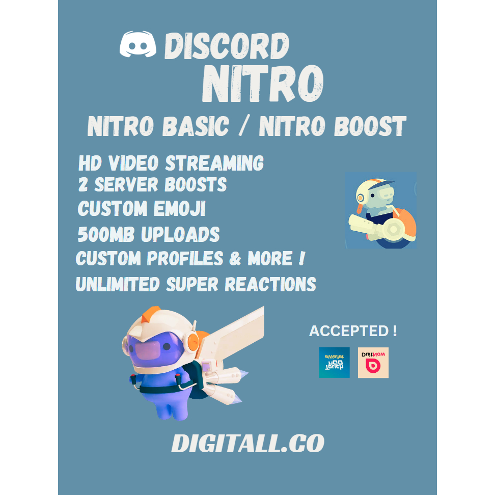 [CHEAPEST] Discord Nitro Gift | Shopee Malaysia