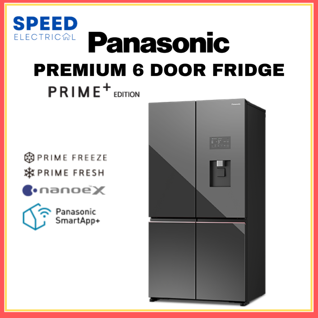 [SABAH ONLY] PANASONIC PREMIUM PRIME+ 4 DOOR FRIDGE NR-XY680YMMM 冰箱 ...