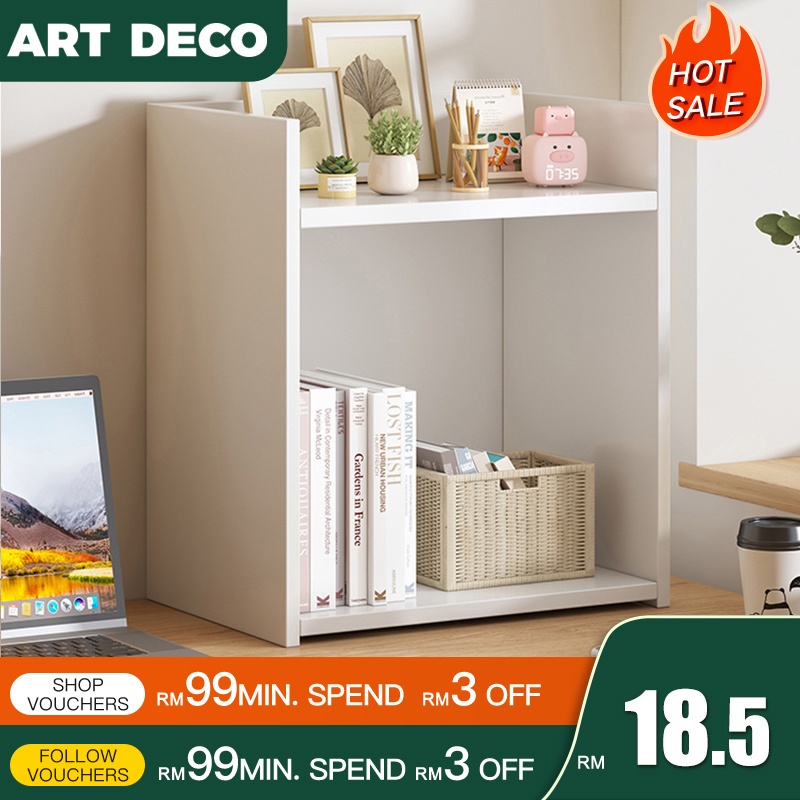 Desktop Rack Rak Buku Book Rack Bookshelf Tabletop Rack Table Rack Rak ...