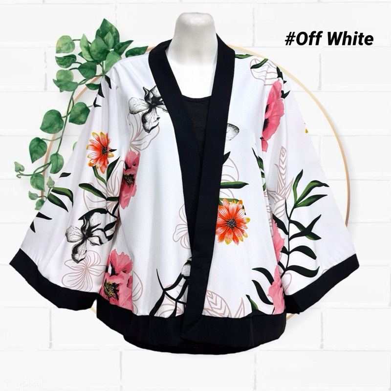 Women s Floral Printed KIMONO Cardigan Free Size Casual Printed KIMONO Outerwear Beachwear Shopee Malaysia