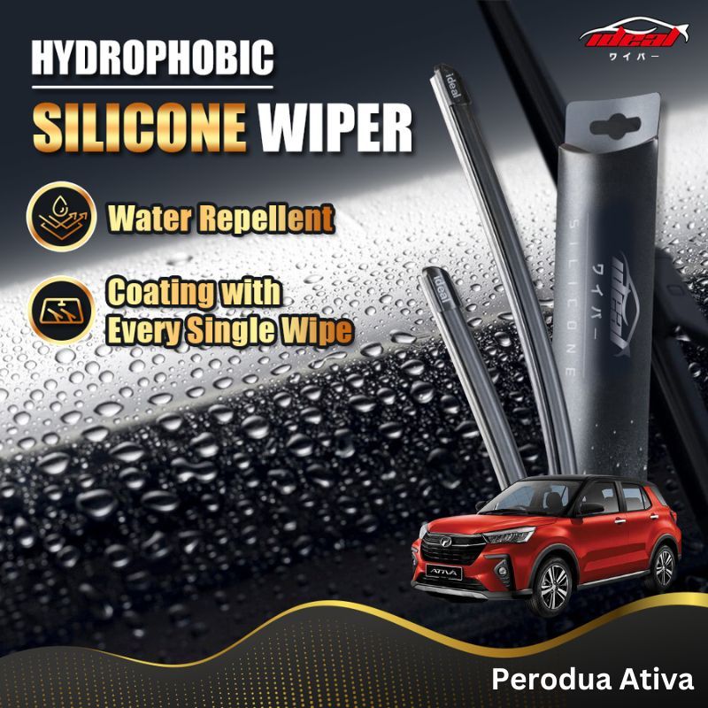 Ideal Wiper Perodua Ativa Hydrophobic Silicone Water Repelling Coating ...