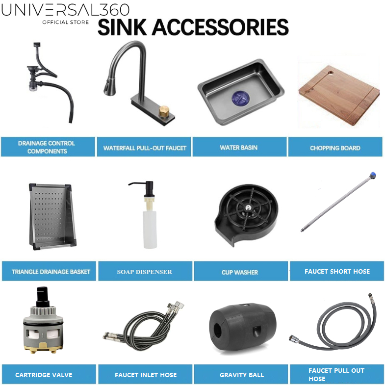 Waterfall Sink Accessories Sink Replacement Part Mixer Tap Hose Faucet ...