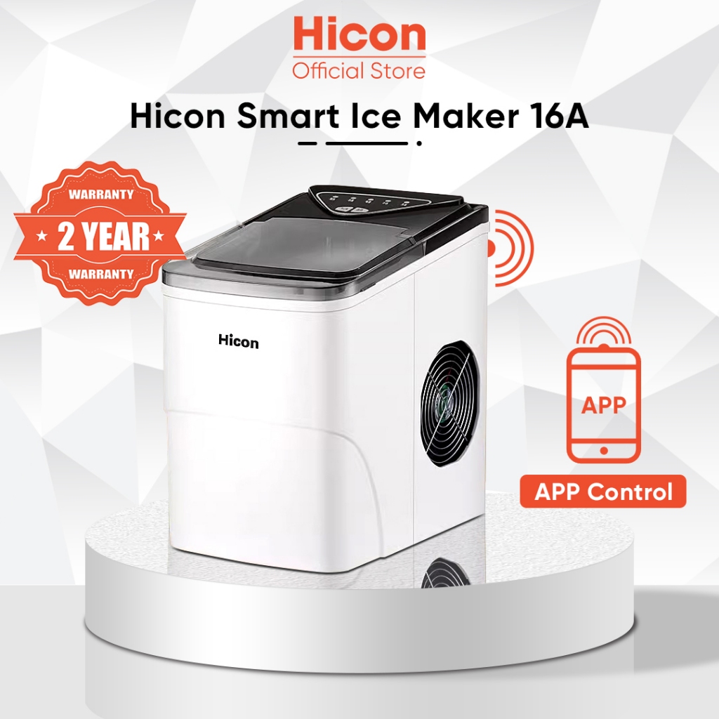 Hicon 16AL Upgrade Ice Maker Electric Automatic Bullet Shape Portable