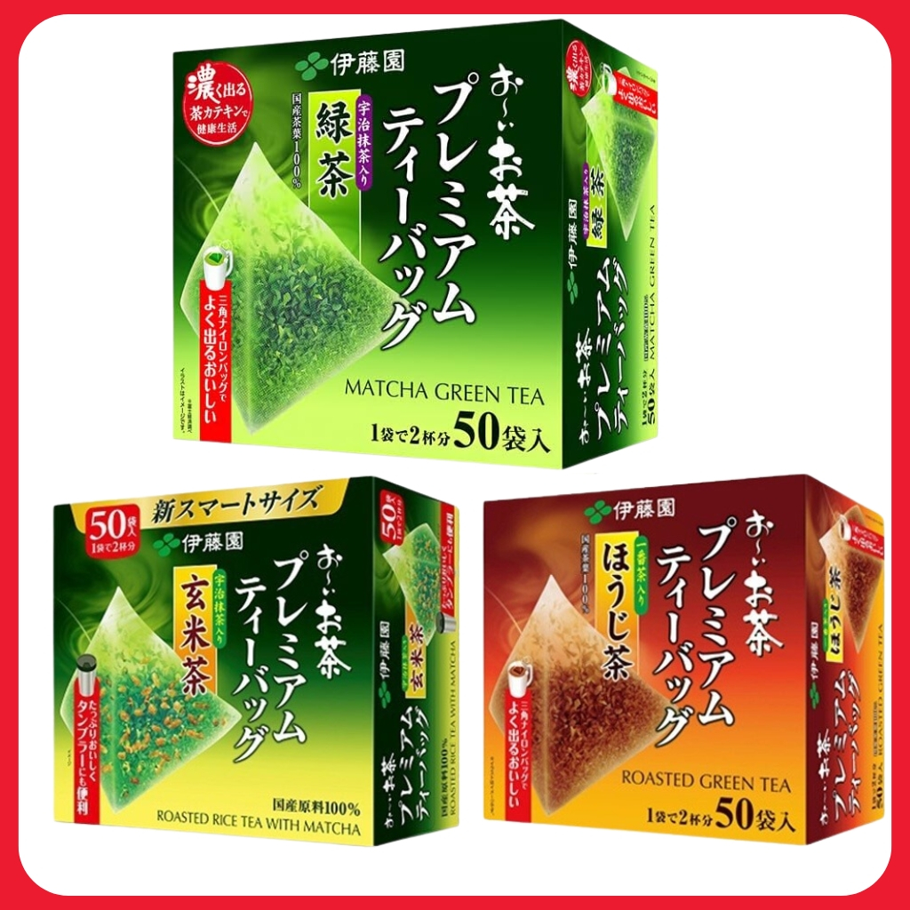 ITO EN Oi Ocha Premium Tea Bags - Matcha Green Tea/Roasted Green Tea ...