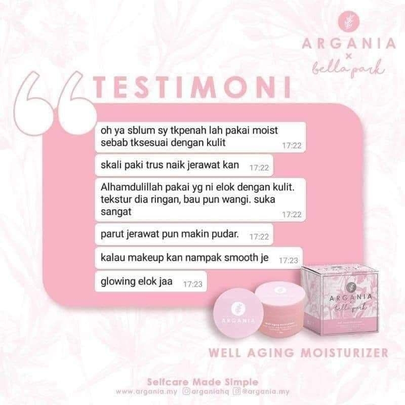 MOISTURISER ARGANIA BELLA PARK | Shopee Malaysia