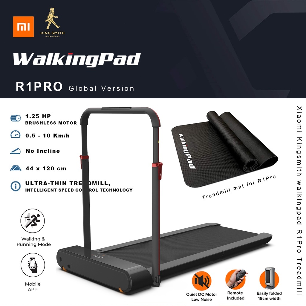 Xiaomi Kingsmith Walking Pad R1 Pro Foldable Threadmill Upright Storage App Control Footstep Control Speed 10Km h