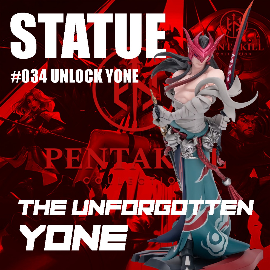 (Ready Stock) YONE STATUE #034 LEAGUE OF LEGENAD WILD RIFT LOL | Shopee ...