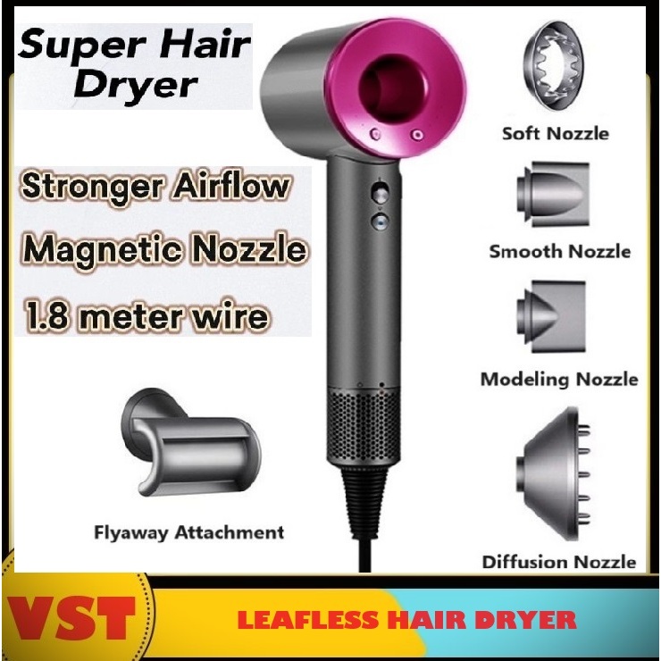 Supersonic Hair dryer Fast Drying Thermo-Control Hairdryer Negative ...