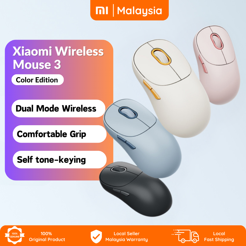 Xiaomi Wireless Dual mode Mouse 3 Color Edition (2.4Ghz and bluetooth ...