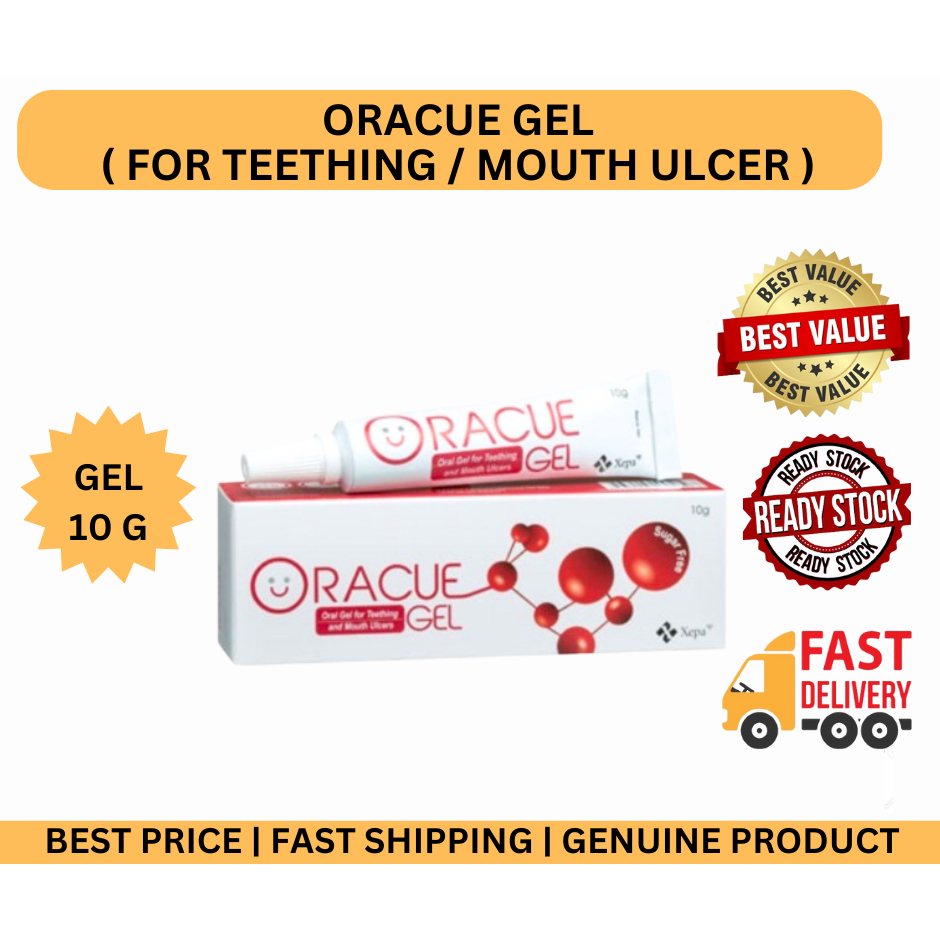 [CLEARANCE! EXP 08/2024] Oracue Gel 10g (For Teething & Mouth Ulcer ...