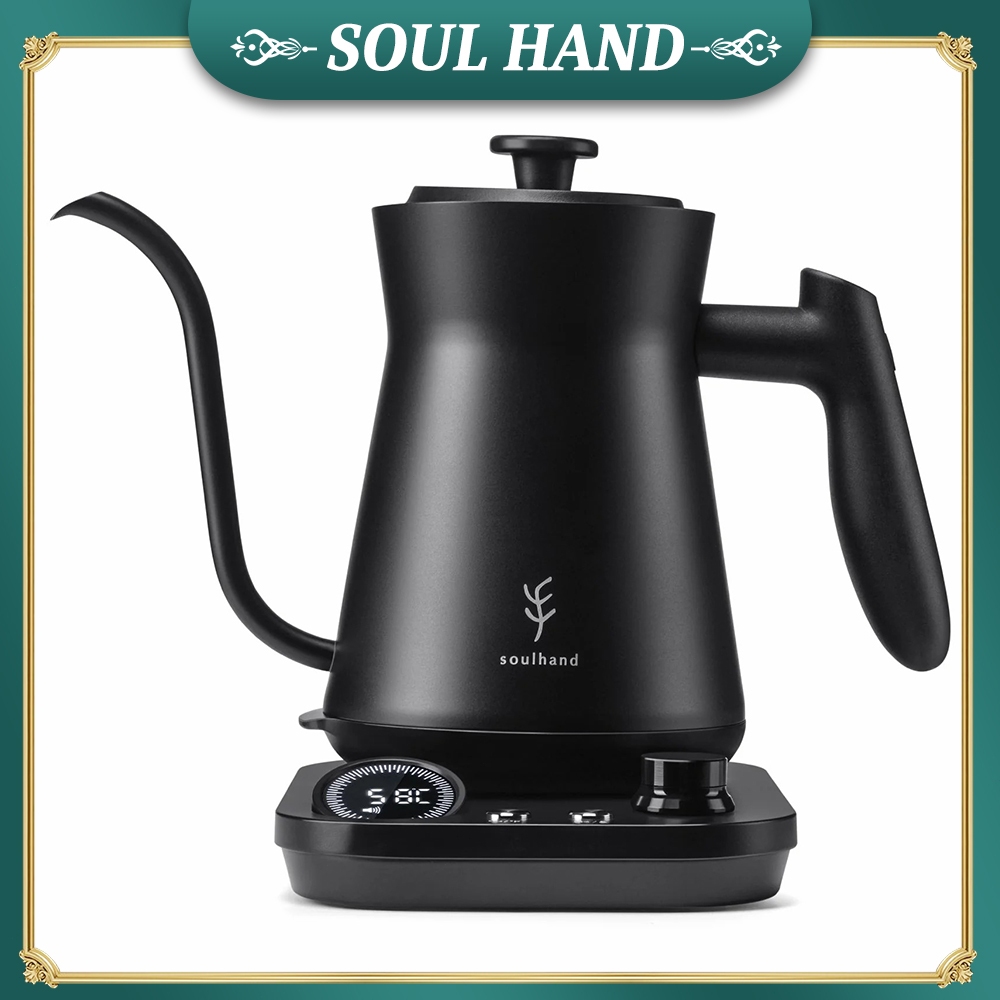 SOUL HAND Gooseneck Electric Kettle, Stainless Steel Pour Over Kettle/0 ...