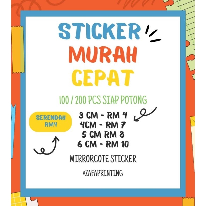 STICKER PRODUCT 100/200 PCS | Shopee Malaysia