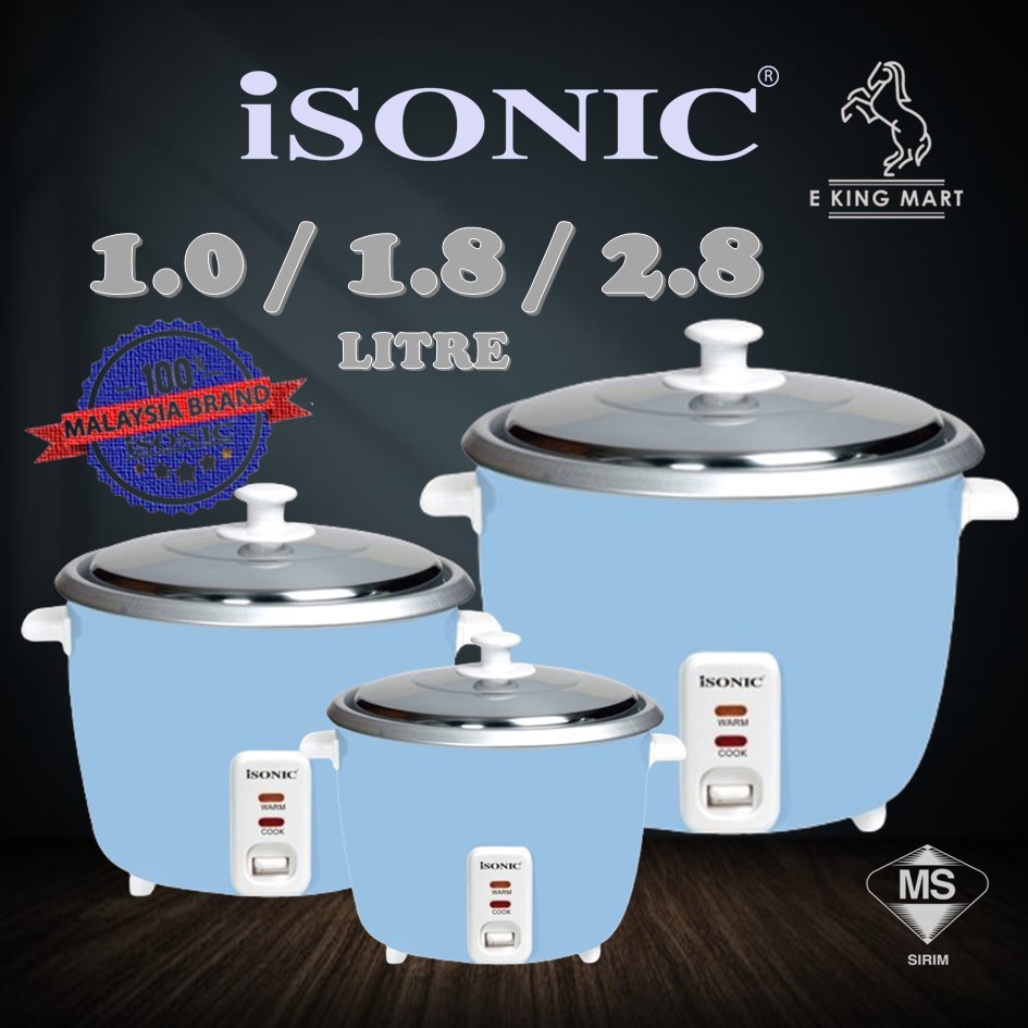 ISONIC 1.0L / 1.8L / 2.8L Electric Rice Cooker IRC-1009 / IRC-1809 ...