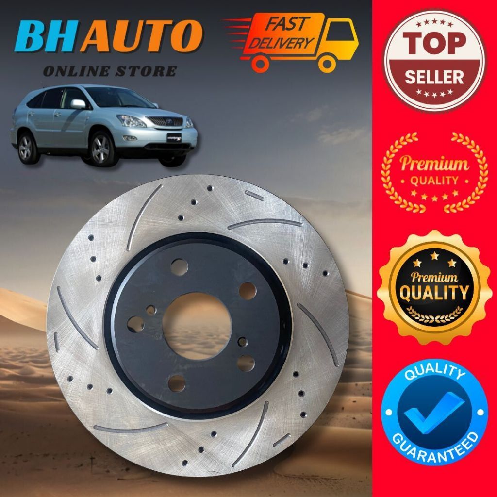 Toyota ACU30 Harrier Disc Rotor Sport with Curve and Hole | Shopee Malaysia